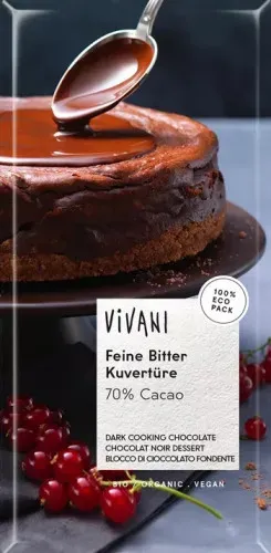 VIVANI Čokoláda na vaření hořká  150 g
