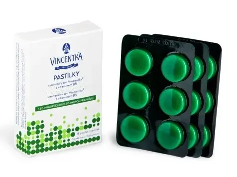 Vincentka pastilky bylinné 18 ks