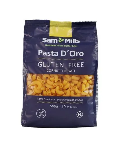 Těstoviny kukuřičné Cornetti (kolínka) Sam Mills 500 g