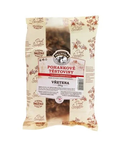 Těstoviny pohankové vřetena 250 g ŠMAJSTRLA