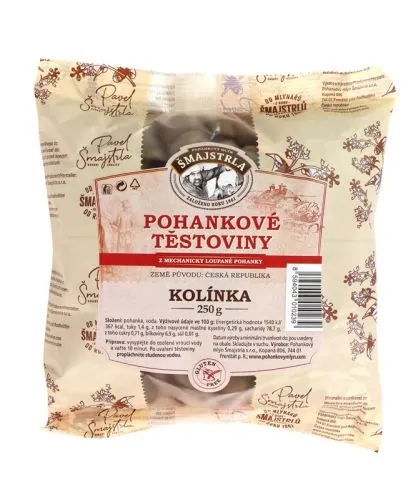 Těstoviny pohankové kolínka 250 g ŠMAJSTRLA