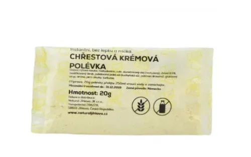 Natural Instantní krémová chřestová polévka bez lepku a mléka 20 g
