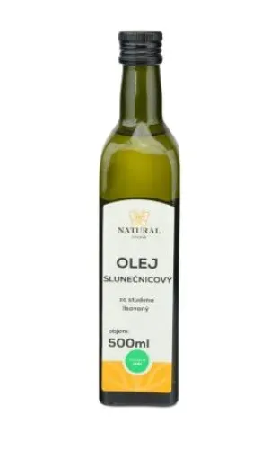 Olej slunečnicový za studena lisovaný 0,5 l
