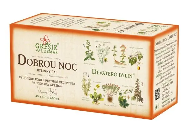 Dobrou noc bylinný porcovaný čaj 30 x 1,0 g
