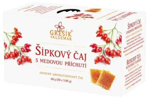 Šípkový čaj s medovou příchutí 20 x 3,0 g