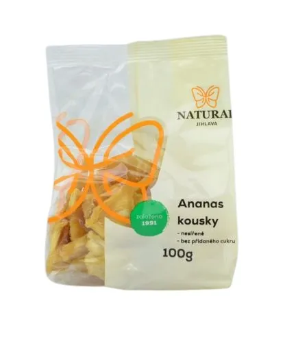 Ananas kousky nesířené bez cukru 100 g