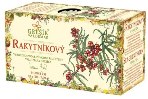 Rakytníkový bylinný porcovaný čaj 20 x 2,0 g přebal