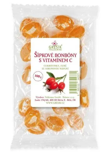 Bonbony Šípkové s vitamínem C 100 g