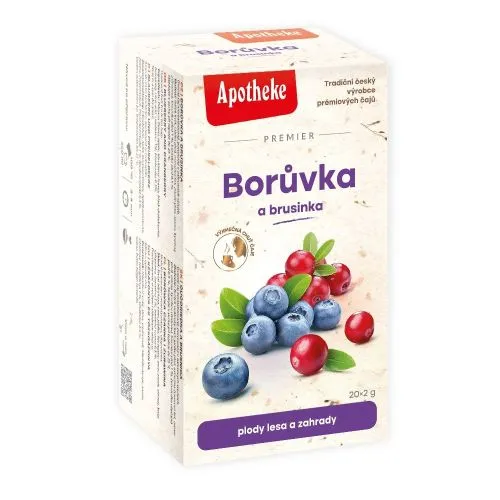 Apotheke čaj Borůvka a brusinka 20 x 2 g