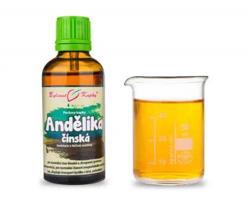 Andělika (angelika, děhel) čínská (TCM) - bylinné kapky (tinktura) 50 ml