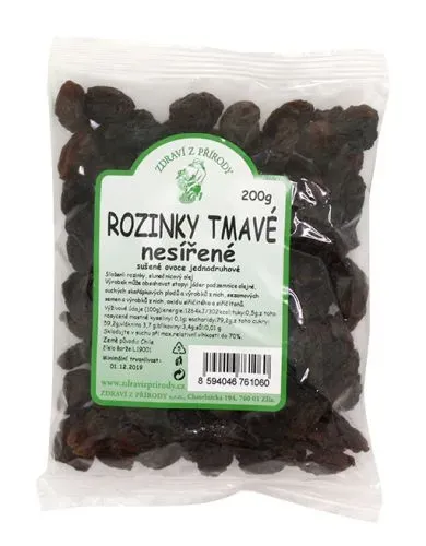Rozinky tmavé nesířené 200 g