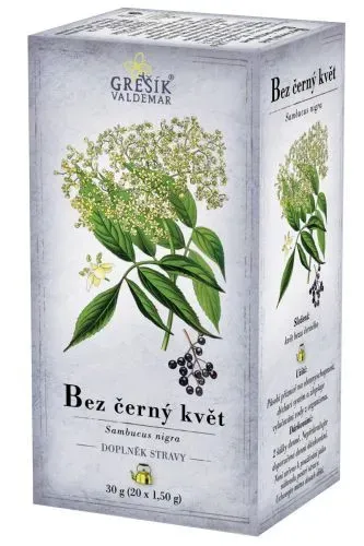 Bez černý květ 20 x 1,5 g