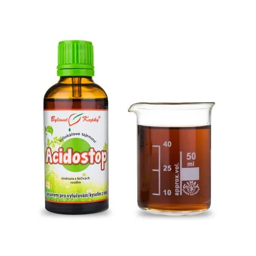 Acidostop - Bylinné kapky (tinktura) Bylinkářovo tajemství 50 ml