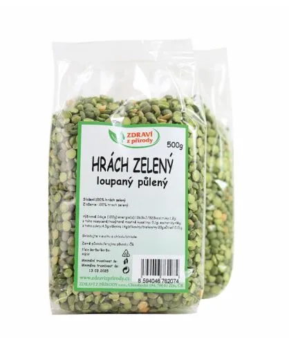 Hrách zelený půlený 500 g