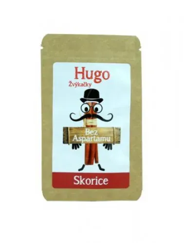 Žvýkačky Skořice bez aspartamu - Hugo 42 g