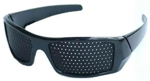 Vision Fix Trenér očí (Děrované brýle) ELEGANT - černý