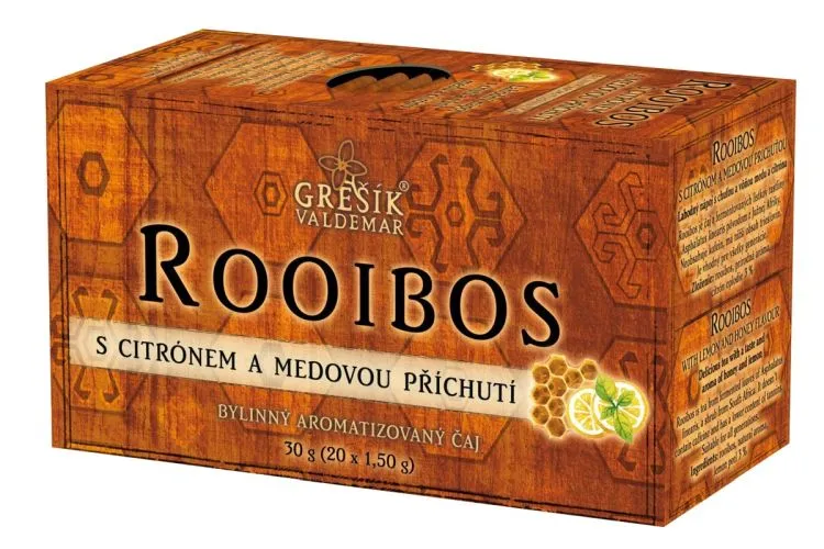 Rooibos s citrónem a medovou příchutí 20 x 1,5 g přebal
