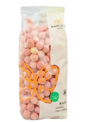 Křupky kukuřičné jogurt - jahoda 140 g