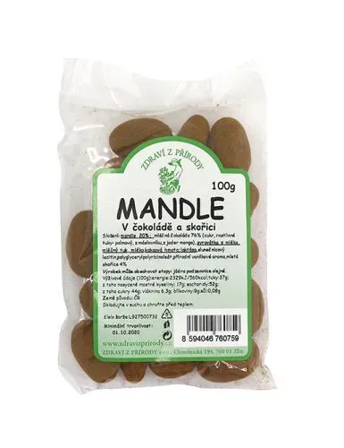 Mandle v čokoládě a skořici 100 g