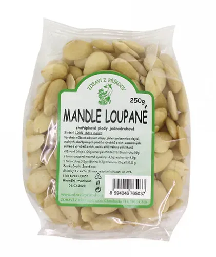 Mandle loupané 250 g