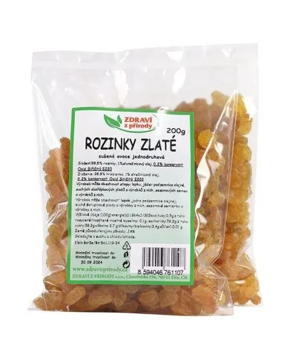 Rozinky zlaté extra jumbo 200 g