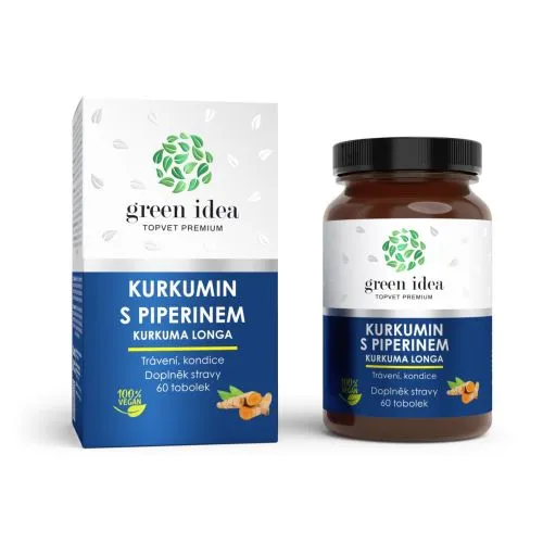 Kurkumin s piperinem bylinný extrakt 60 tobolek