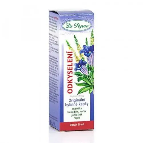 Odkyselení, originální bylinné kapky 50 ml