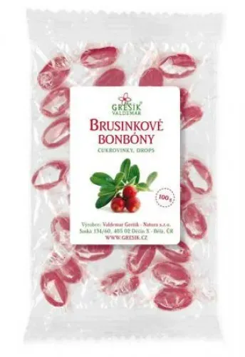Bonbony Brusinkové 100 g