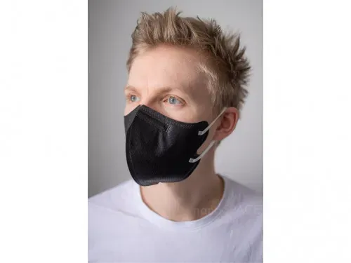 BreaSAFE® Nanovlákenn ý respirátor FFP2 černý | 5ks, vel. M