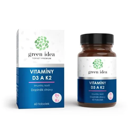 VITAMÍNY D3 a K2 - tobolky 60 ks