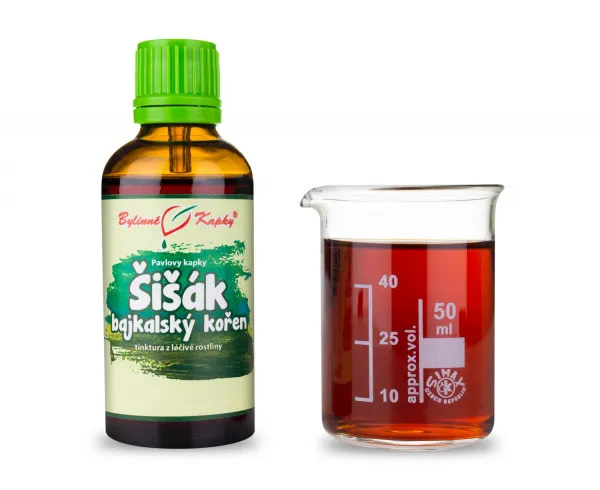 Šišák bajkalský kořen - bylinné kapky (tinktura) 50 ml
