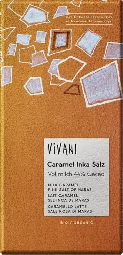VIVANI Čokoláda mléčná s karamelem a solí 80 g