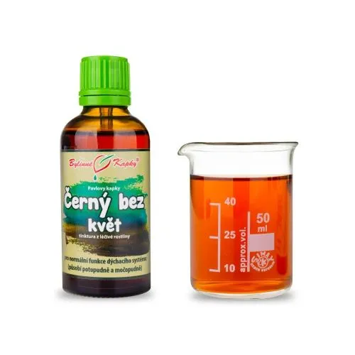 Černý bez květ - Pavlovy bylinné kapky (tinktura) 50 ml