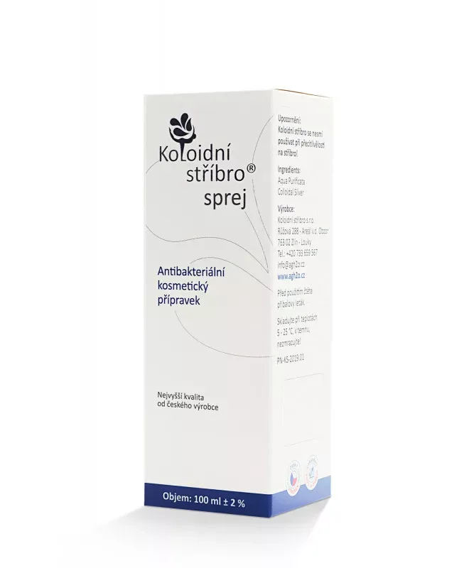 Koloidní stříbro sprej 100 ml 40 ppm