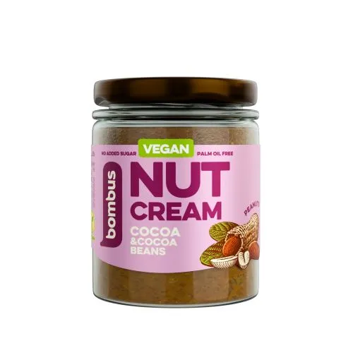 NUTS ENERGY Kakaový arašídový krém s kakaovými nibsy 300 g