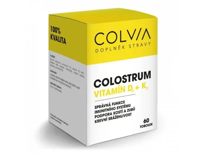 COLVIA Colostrum vitamin D3 + K2 60 tobolek
