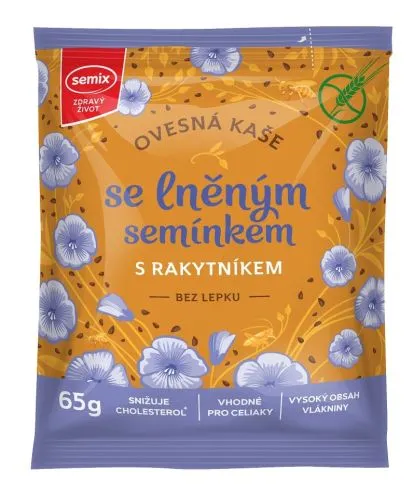 Kaše ovesná s rakytníkem a lněným semínkem 65 g