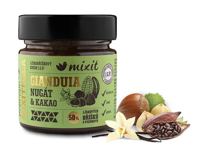 Mixitella Premium - Lískový oříšek z Piemontu s mlékem a kakaem 200 g