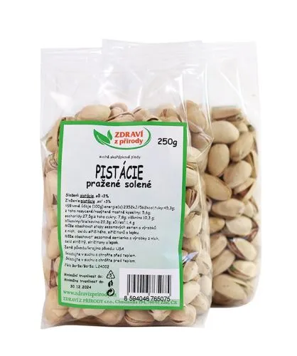 Pistácie pražené solené 250 g